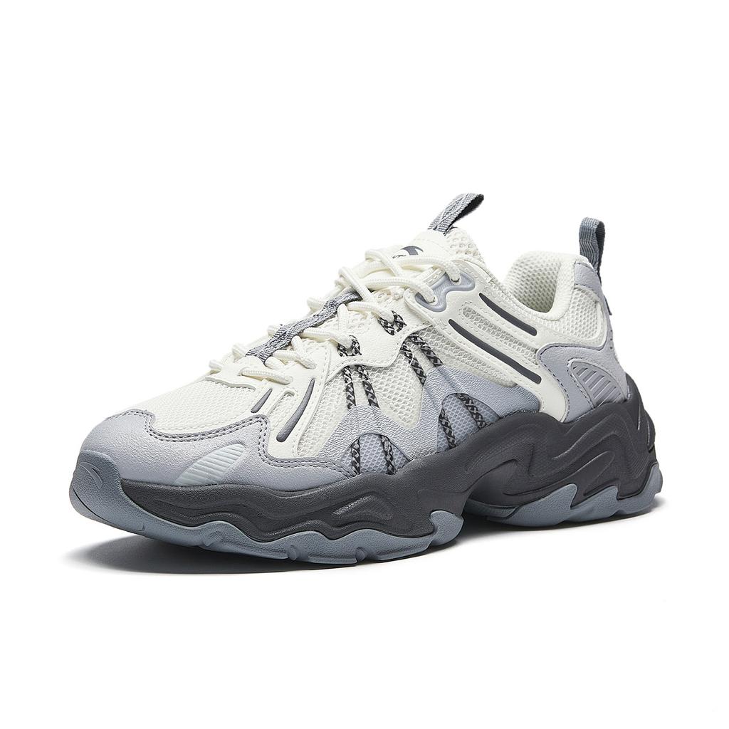 ANTA Casual Shoes Women's Low top Ivory White/Lime Stone/Castle Gray 122628857-4