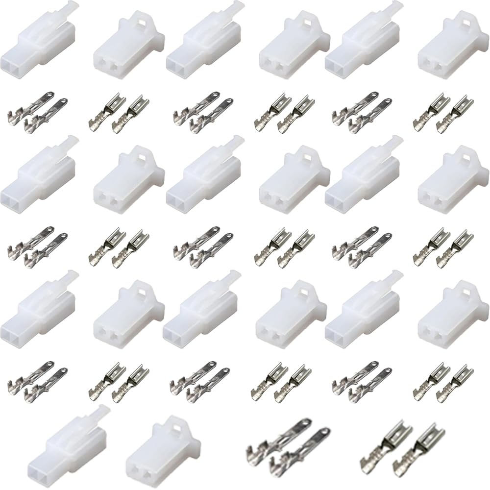 Connector Kit, Flat Terminals, Couplers, Connection Terminals, Clean Wiring, For DIY, Electrical Connector Set,