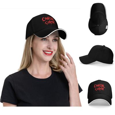 Cannibal Corpse Death Metal Band Baseball Caps Snapback Baseball Hats Breathable Casual Casquette Outdoor Unisex