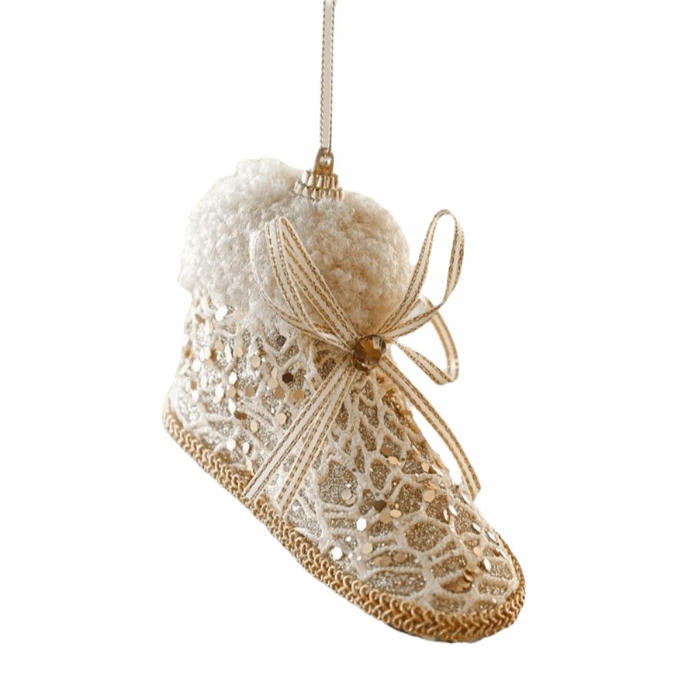Champagne Christmas Hanging Decoration Glitter Christmas Tree Hanging Pendants  Christmas Tree