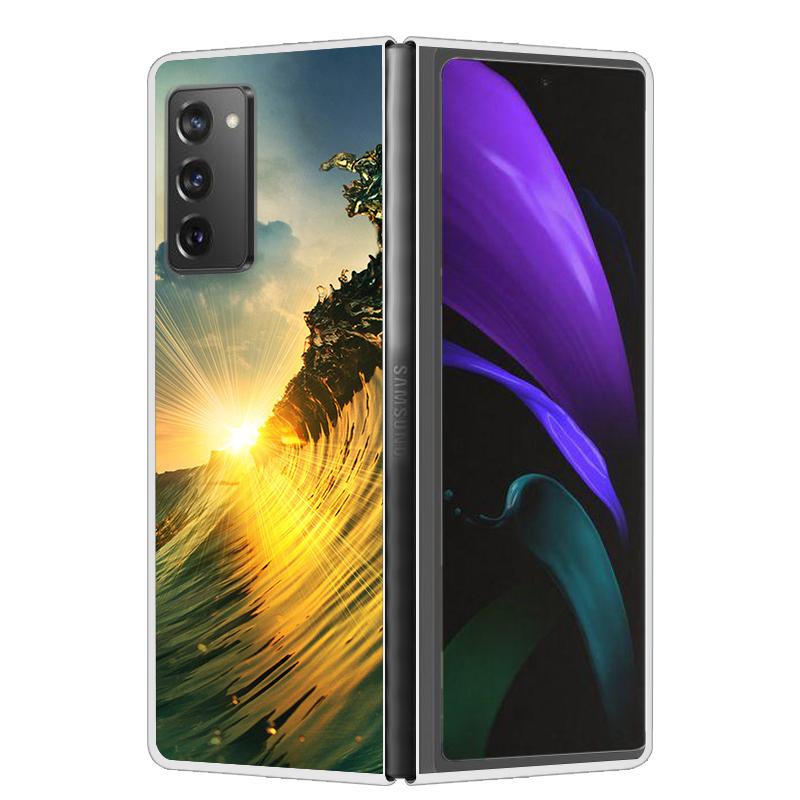 Cool Case For Samsung Z Fold 6 5 4 3 Case Hard Clear Plastic Cover For Samsung Galaxy Z Fold 2 5 6 Phone Case Funda ZFold2 Coque