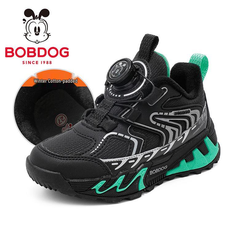 Babu Dou Plush-Lined Winter Running Shoes for Boys Size 28