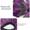 Adjustable Half Face masquerades Mask Owl Feather Accents Ergonomic Design For Costume Parties And Stage Performances