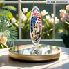 2D Flat, 1pc Round USA 250th Anniversary 2026 Aluminum Hanging Sign, Patriotic Bald Eagle Statue of Liberty Liberty Bell Design, Retro Metal Wall
