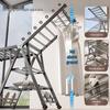 Floor-Standing Vertical Folding Balcony Clothes Drying Rack for Home and Dorm Use