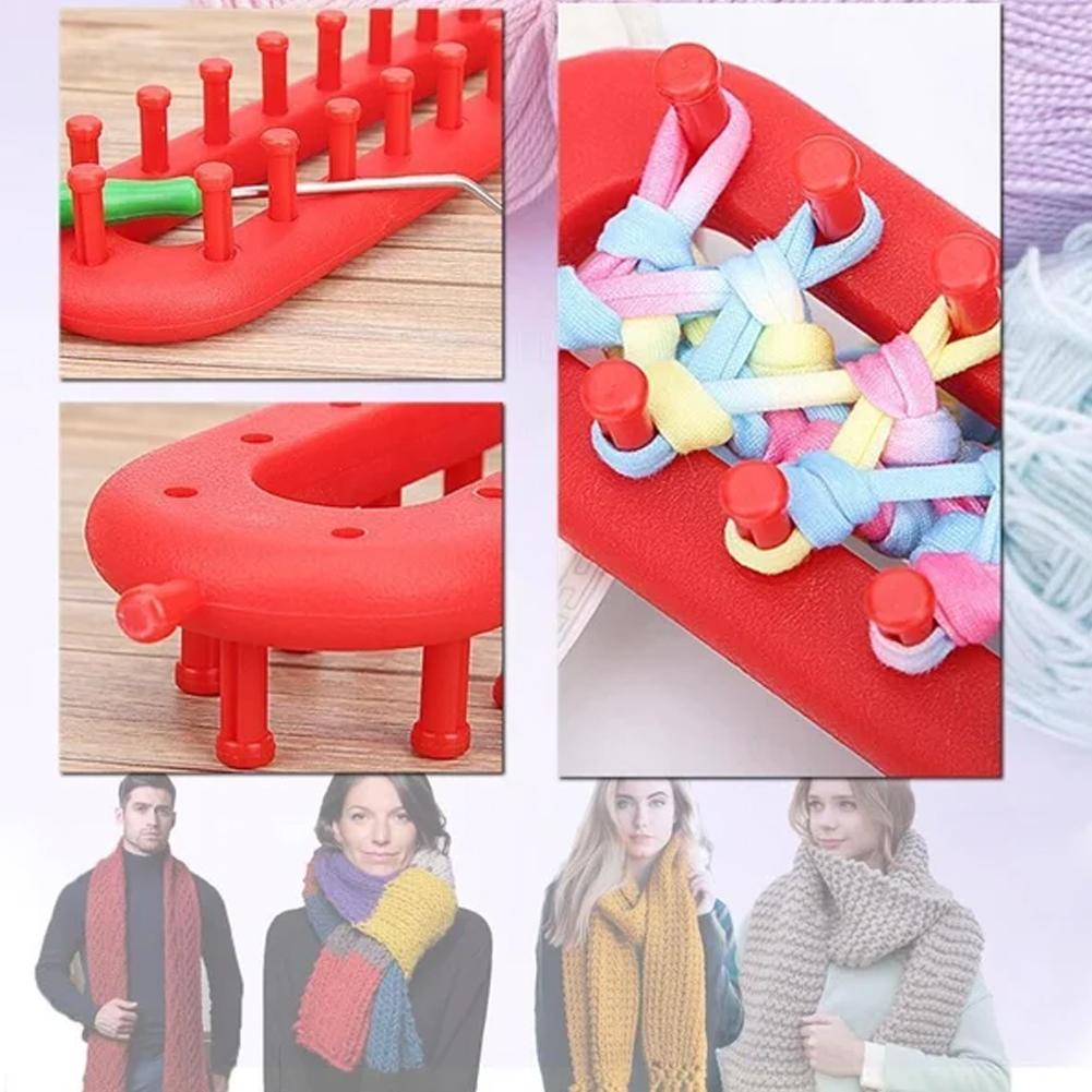 Rectangle Round Knitting Loom Weaving Scarf Sweater Hat Shawl Stitching Knitting Machine DIY Handmade Craft Braiding Tool