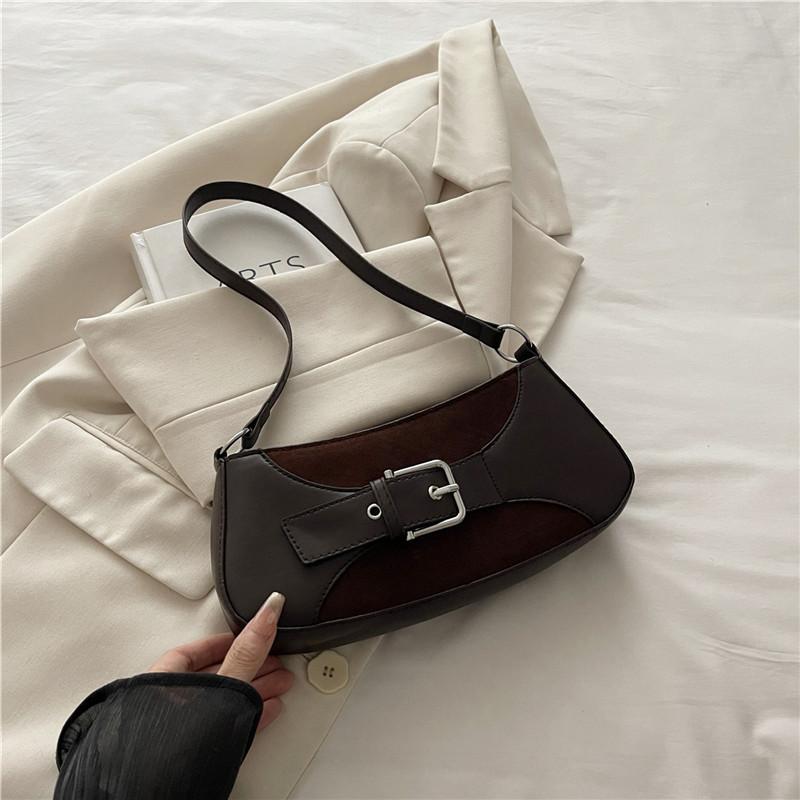 Women Fashion Korean Style Baguette Underarm Single Shoulder Crossbody Handbag
