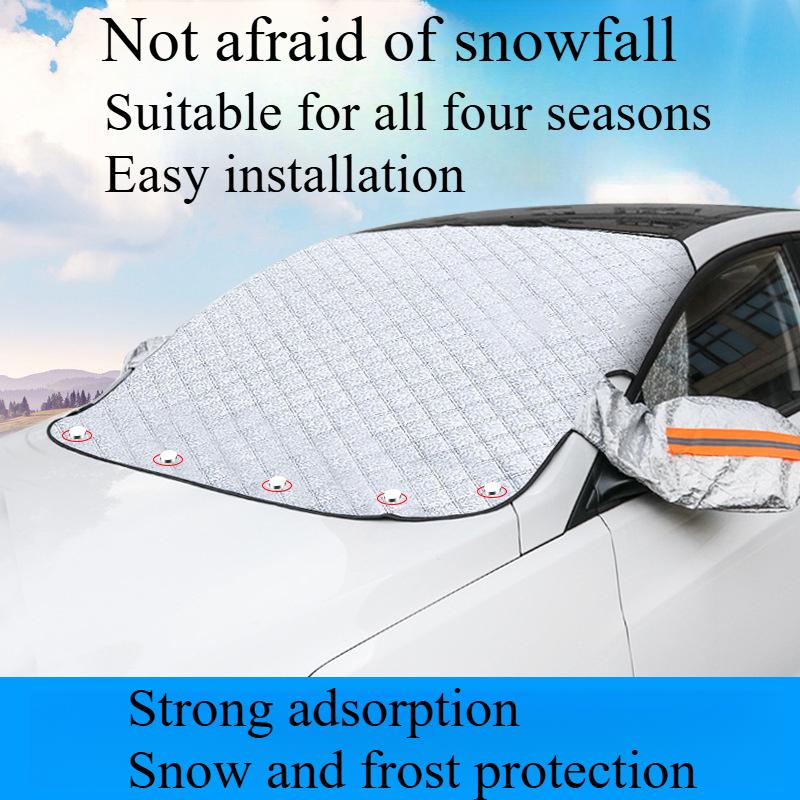 1PC car snow shield front windshield antifrost antifreeze car clothing windshield car cover sun shield magnet suction snow cover front shield