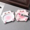 2pcs Cartoon Pig Color Palette Nail Art Mixing Color Drawing Pallet Gel Polish Nail Painting Board Color Palette Manicure Tools