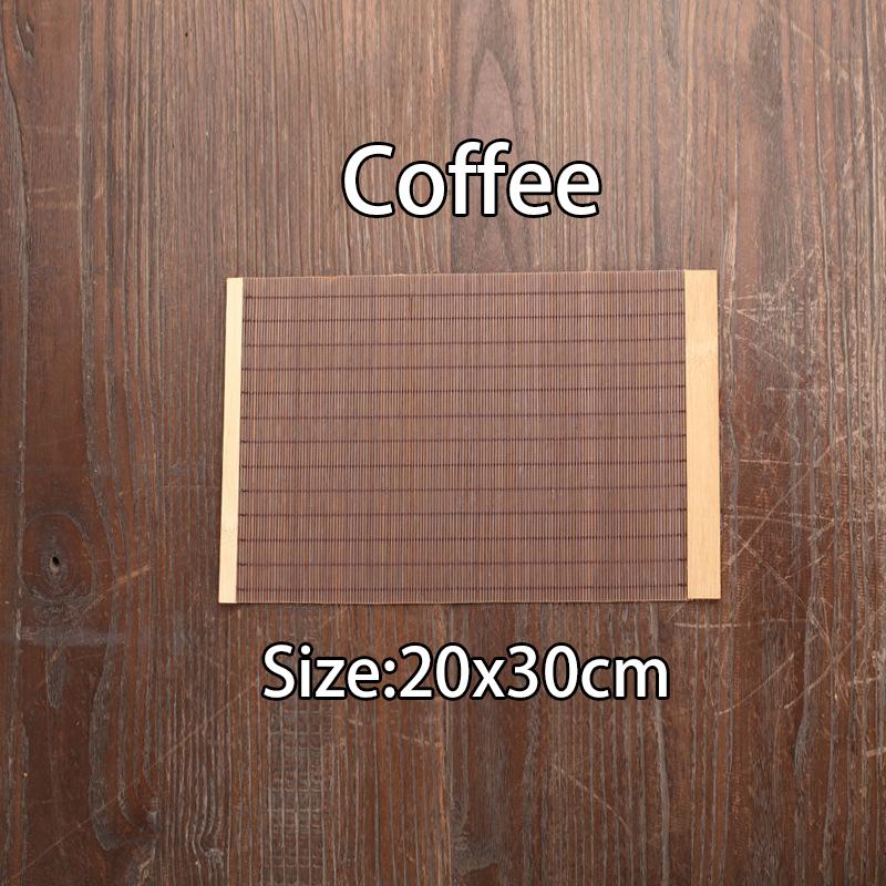 Natural Bamboo Table Runner Placemat Tea Mats Table Placemat Pad Ceiling Decor Home Cafe Restaurant Decoration