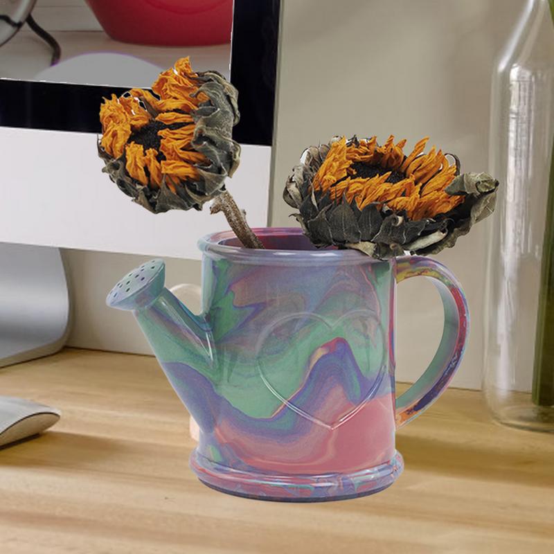 Vase Casting Mold Creative Plaster Mold Art Craft Making Tool Watering Can Mold Making Home Display Decor Resin Crafts