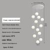 Modern Minimalist Moon Planet Staircase Pendant Chandelier for Duplex Villa Living Room