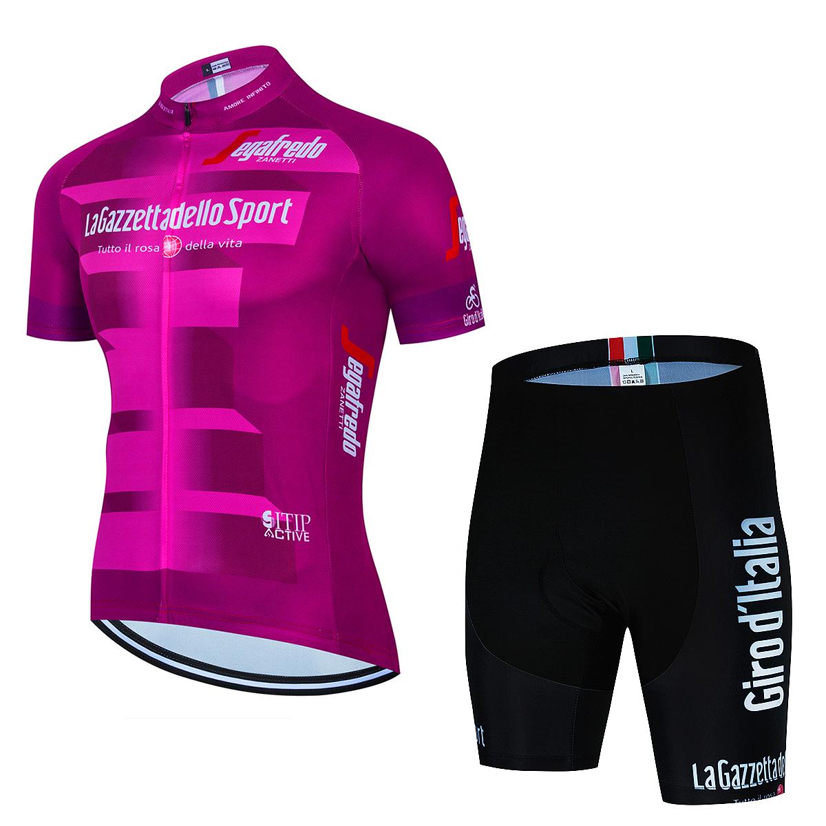 

2026 Tour De Giro D ITALIA Cycling Jersey Set Men s Short Sleeve Mountain Uniform Ropa Ciclismo Cycling Maillot Cycling Clothing Suit L