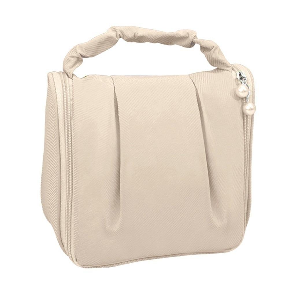 

Large Capacity Makeup Case Pouch Cute Toiletry Pouch Cloud Cosmetic Bag for Outdoor Traveling бежевый