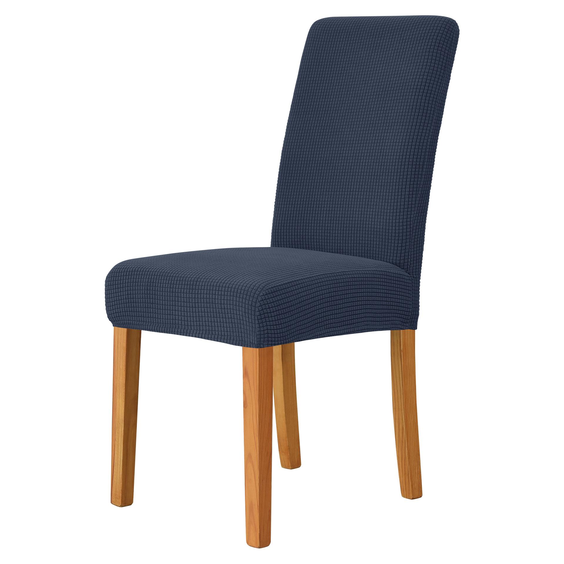 

1/2/4/6pcs Solid Color Elastic Jacquard Chair Covers Corn Grain Pattern Chair Slipcover for Kitchen Hotel Wedding Banquet Home 1pc