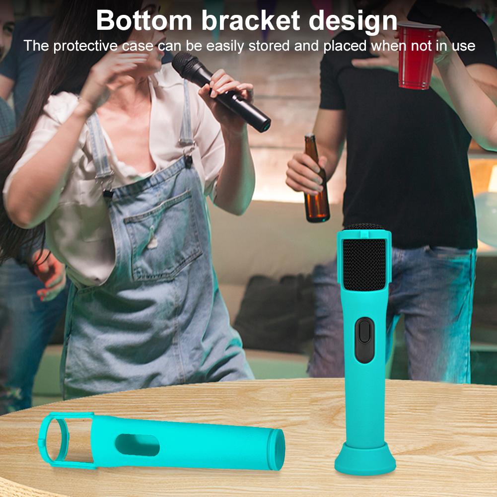 Silicone Case Mic Sleeves Microphone Stand Microphone Case for JBL PartyBox Wireless Microphone