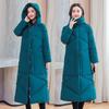 Cotton-padded Women's Literary and Artistic Retro Loose Large Size Ethnic Style Long Thick Coat