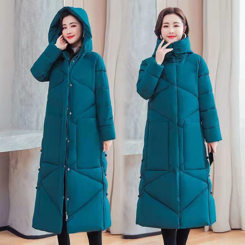 Cotton-padded Women's Literary and Artistic Retro Loose Large Size Ethnic Style Long Thick Coat