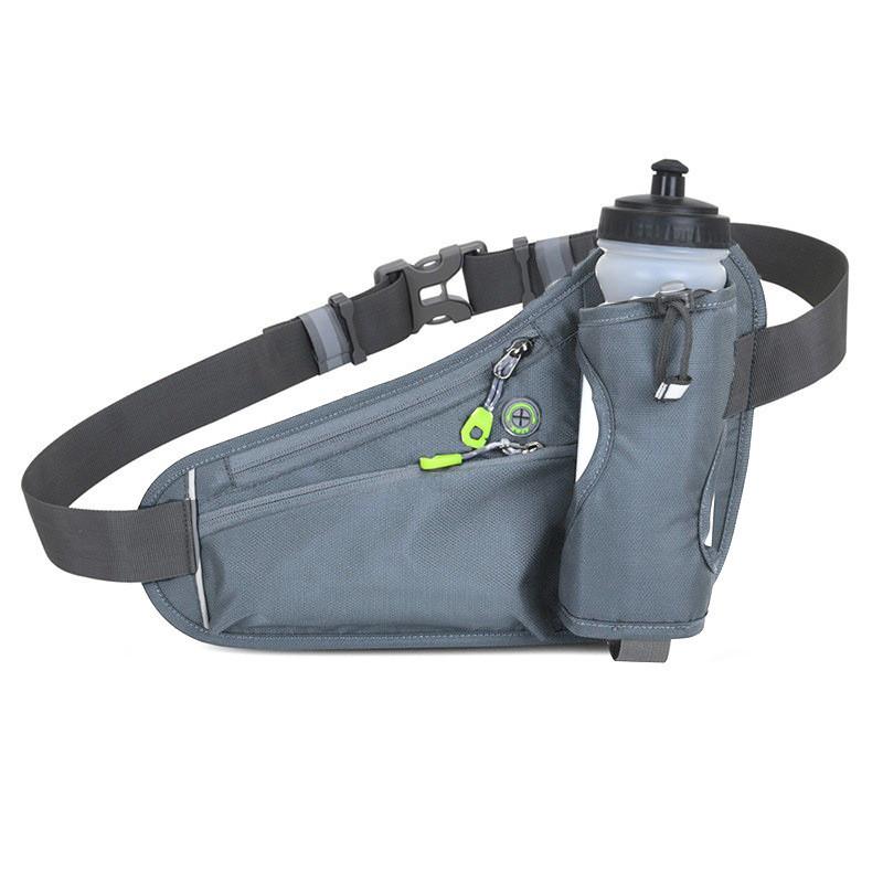 Outdoor Sports Waist Bag With Water Bottle Holder Waterproof Lightweight For Running And Cycling