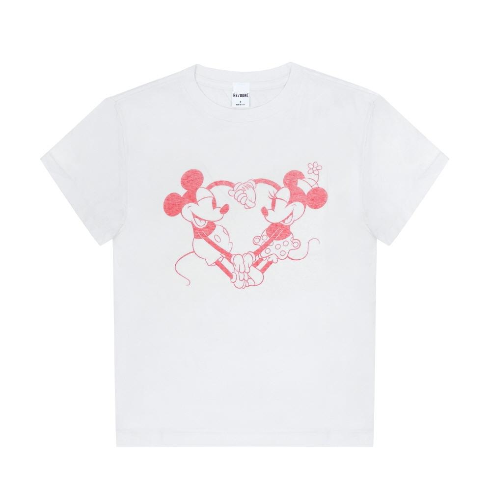 Re Done Women Classic Disney HearT Hands T shirT gT377 024-02WCGT377 (S)