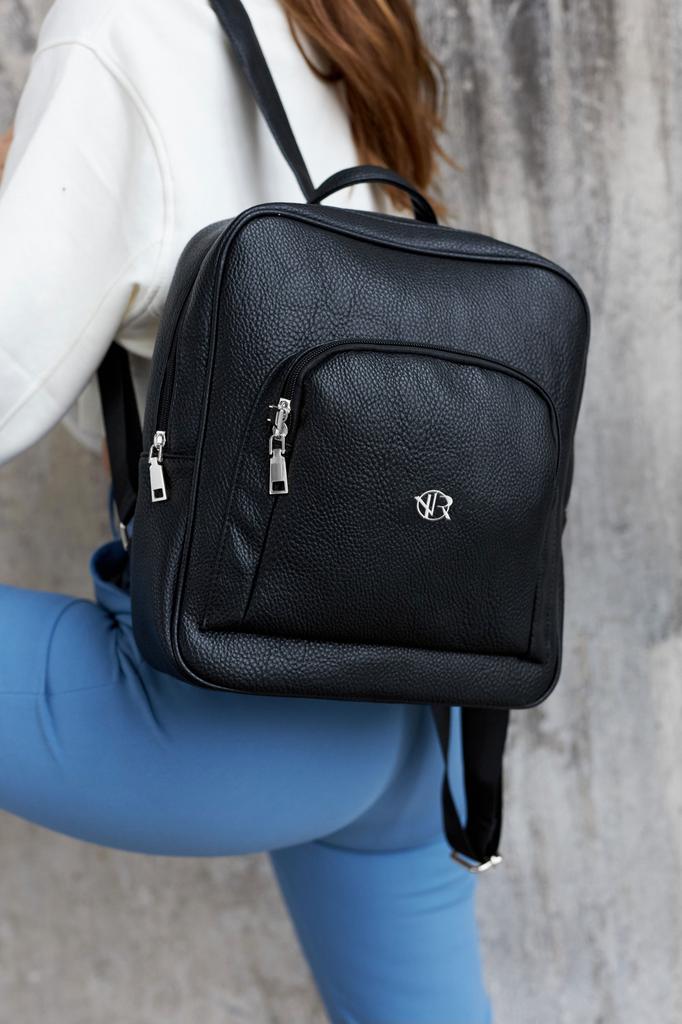 PU-Rucksack R-PL-29601-3646 Schwarz
