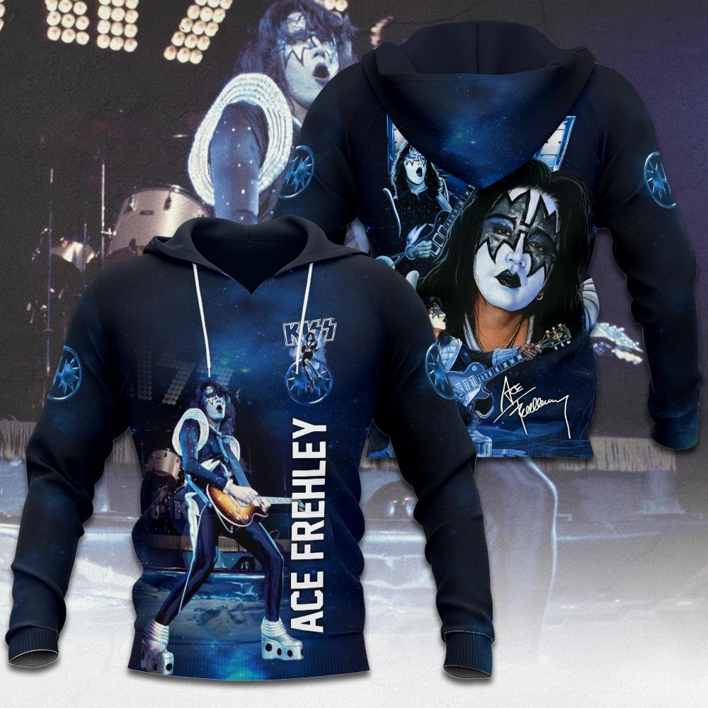 Rock KISS Kapuzenpullover Sweatshirt Männlich 3D-Druck Herren Damen Hip Hop Trend Trainingsanzug Pullover Jacke Übergroß Y2k Herren-Hoodies