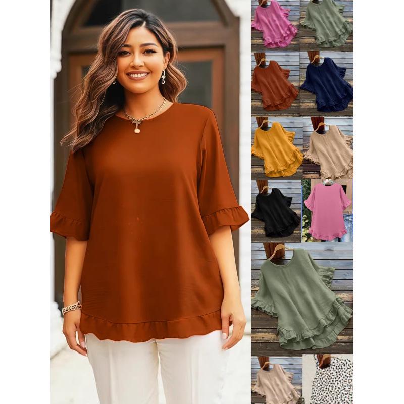 Women's Loose Vertical Stripe Mid-Length Shirt - Casual Fashion Long-Sleeve Style
