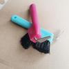 Horseshoe Cleaning Brush Horse Brush Tool With Handle Portable Hoofpick for Horse Owners Trainers Grooming Care Brush