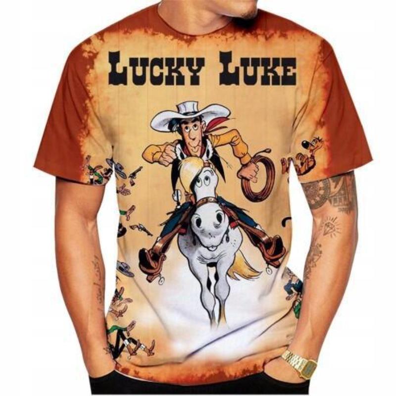 Nové Pánské Pohodlné Retro Letní Módní Tričko s Krátkým Rukávem s 3D Potiskem Pepka Námořníka s Ležérním Kulatým Výstřihem