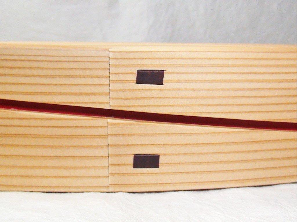 Odate Kogeisha Magewappa Ki 1140 Vermilion Lunch box (Michi)