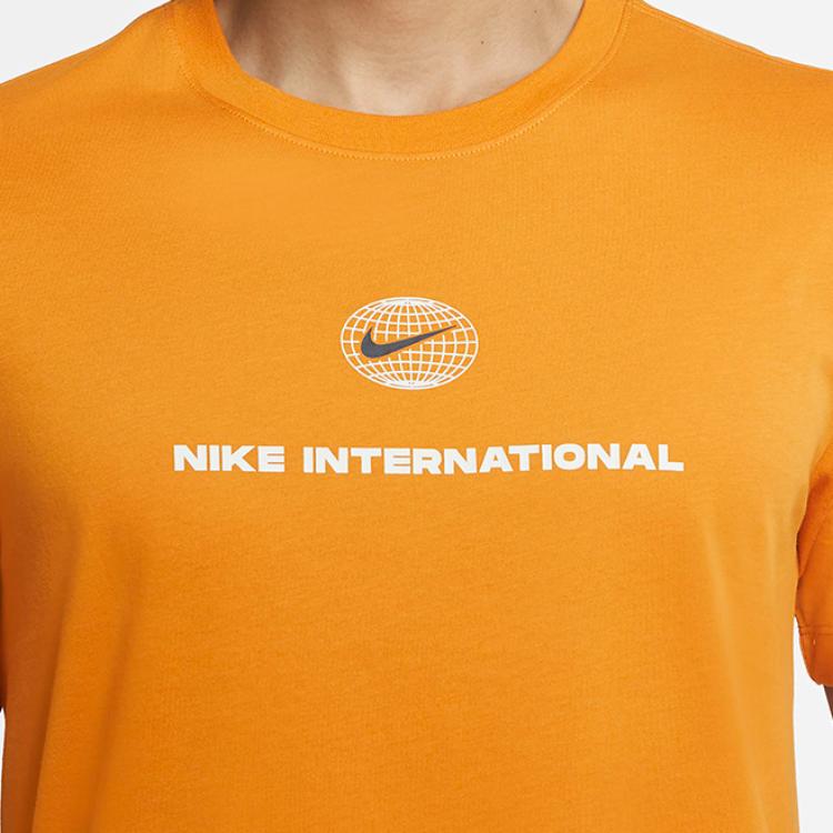 Nike Heritage Solid Crew Neck Casual Sport Short Sleeve Tee Men Tops Light-Curry-Yellow DM5440-738