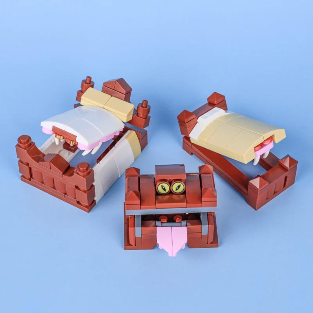 MOC Halloween Building Blocks Model Decorations Medieval Witches Vampires Thrones Kitchen Street Lamps Tombstones Toy Gift S025