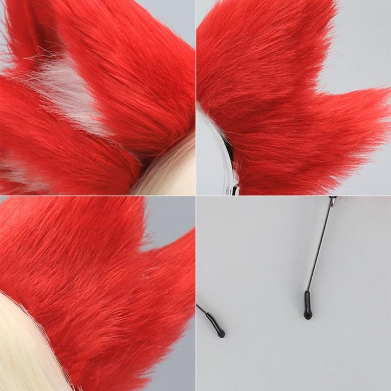 Beast Ear Headbands Halloween Maid Hairhoop Role Playing Styling Hairdband Costume Accessories Cosplay Headpiece