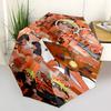 1 PC Automatic Folding Umbrella - Naruto S Orange Adventure Pattern Portable Foldable Design With 8 Ribs Christmas Birthday Gifts