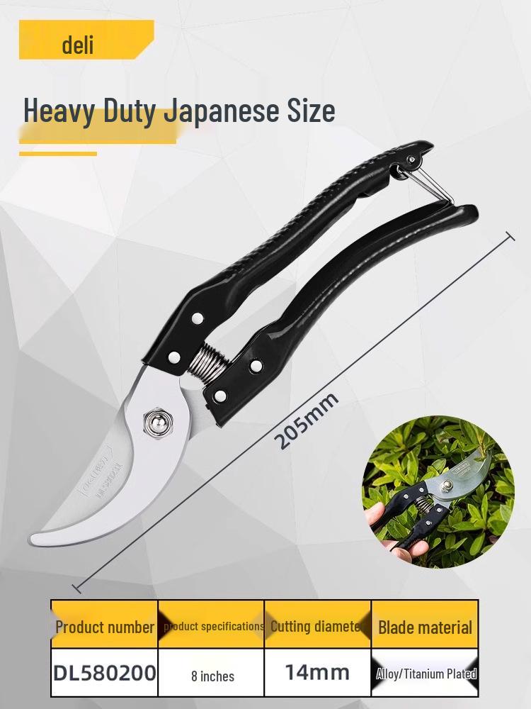 Садовые секаторы Deli Tools, экономящие силы, для садов, плодовых деревьев, цветов и толстых веток