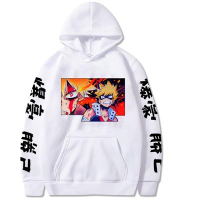 Bakugou Katsuki Print Hooded Anime My Hero Academia Hoodie Men Women Clothes Male Streetwear Harajuku Male Oversized Sweatshirt