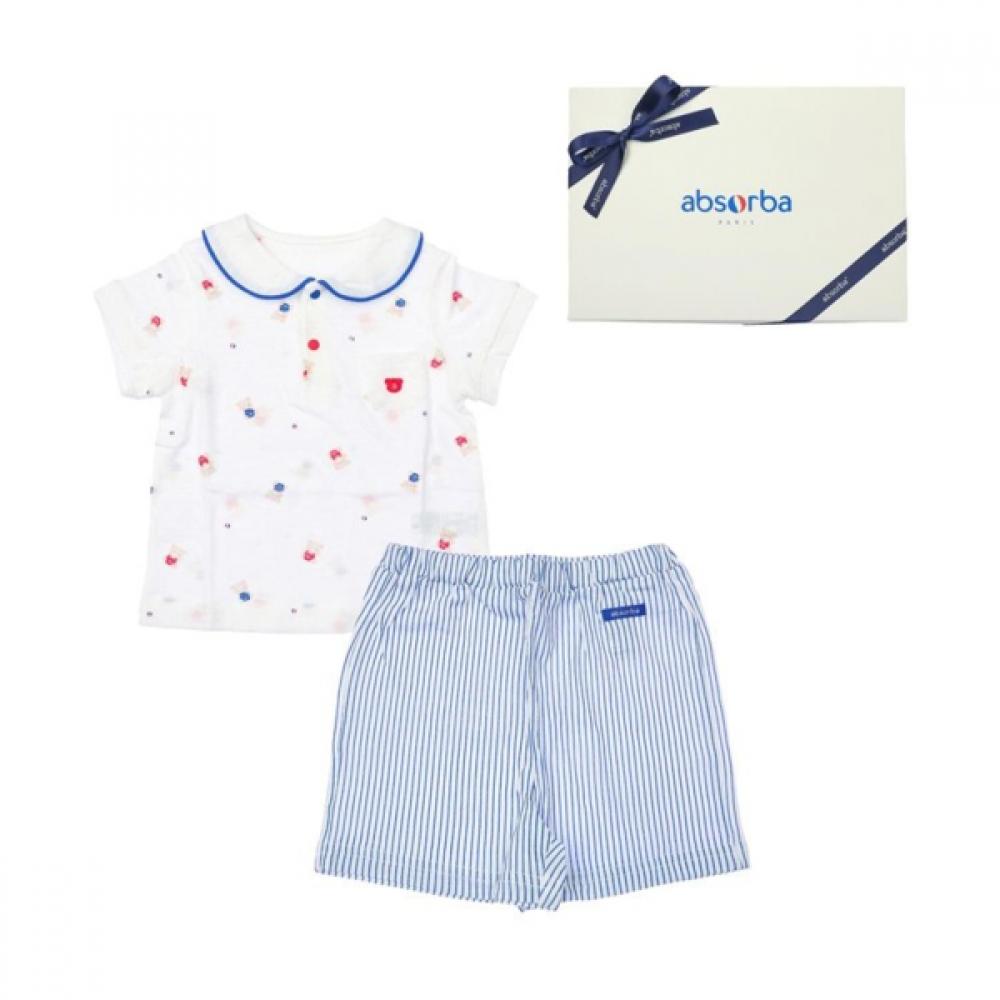 Absorba Bebe Short Sleeve Set White Ivory  A1313011 