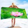 Lotus Flower Ultra Soft Beach Towel,Highly Absorbent Pool Towels,Quick Dry Beach Towel Sand Free Beach Towel Oversized Towels