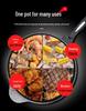 Premium Maifan Stone Non-Stick Wok, Low-Smoke, Flat-Bottom, Universal for Gas & Induction Cooktops, 32CM Stir-Fry Pan.