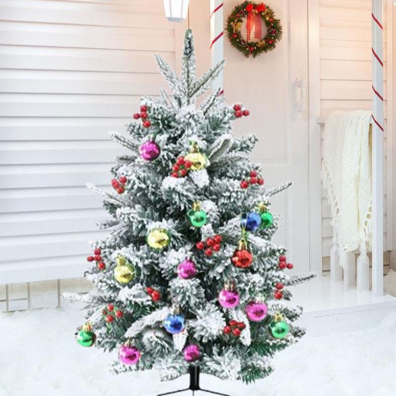 Artificial Christmas Tree 29.5 Inch Decor Filler Pre-Lit Christmas Tree For Pathway Porch Yard Carnival Party Apartment Mothers