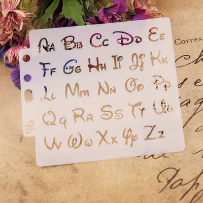 Šablóny abecedy Šablóna Maľba Scrapbooking Razenie Razenie Karta albumu Urob si sám