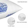 Orchid Chinoiserie Porcelain Pillowcase Polyester Linen Velvet Pattern Zip Decor Pillow Case Sofa Seater Cushion Cover