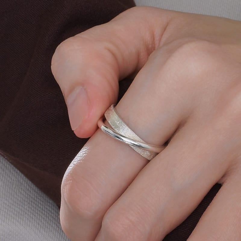 POSTLUDE [SILVER] DOUBLE TWIST RING