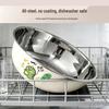 Thickened Food-Grade Stainless Steel Bowl: Ideal for Dough Mixing, Vegetable Washing & Baby Bottles.