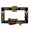 2023 Happy New Year Paper Photo Booth Props Frame Glasses Set Merry Christmas Decorations For Home Ornaments Xmas Party Supplies