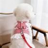 Pet Dog Vest-style Harness Leash for Summer Dog Walking, Suitable for Small Dogs, Non-restrictive for the Neck, for Yorkshire Terriers and Maltese
