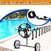 24 Pcs Pool Solar Cover Reel Attachment Kit,Solar Cover Reel Blanket Straps and Clips for Universal Inground Swimming Pool (Straps)