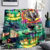 1Pc Blox Fruits Game Print Flannel Blanket, High Quality Comfortable for All Seasons, Home Decor, Warmth and Comfort, Perfect for Christmas Gifts 10