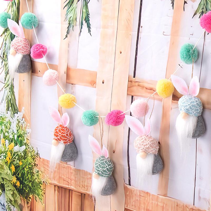 5 Bucăți Gnom de Paște Iepuraș Iepure Nordic Gonk Pitic Păpușă de Pluș Ornamente Cadou pentru Copii Decor