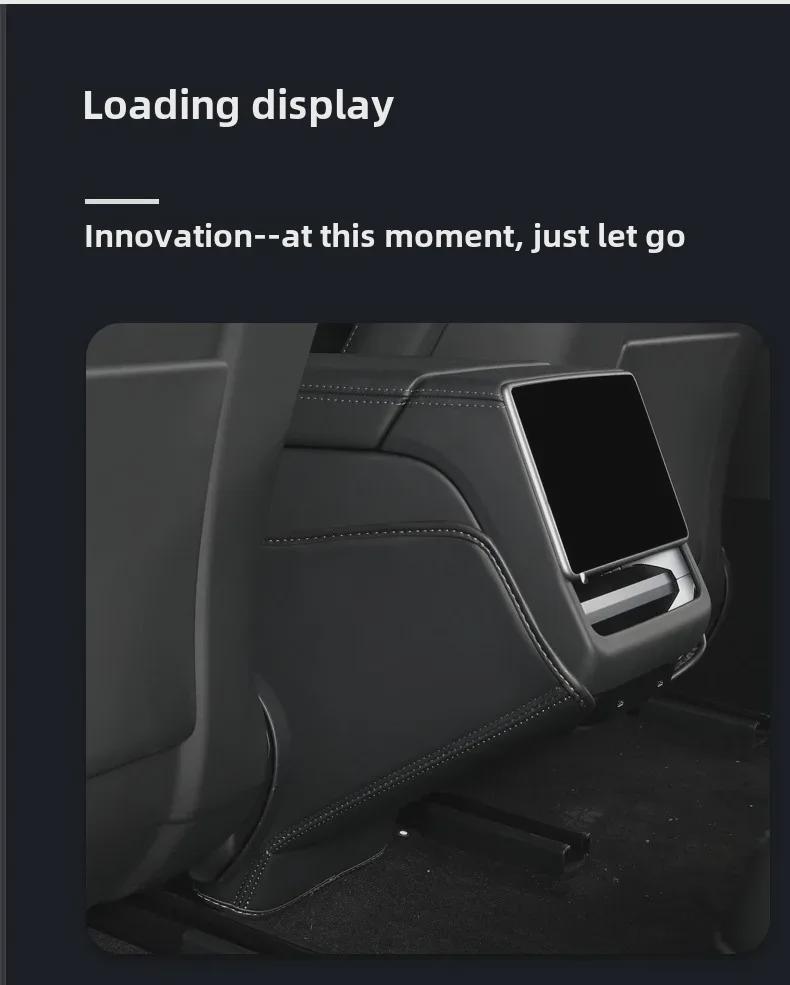 Tesla Model Y/3 Sitz-Anti-Kick-Pad und Armlehnenbox-Hinterabdeckung